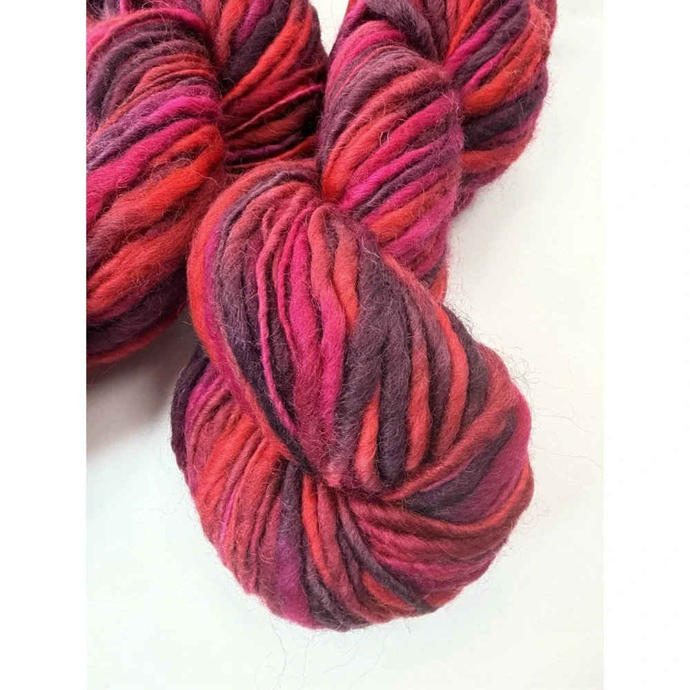 Berroco Hip-Hop Super Bulky Lot Of‎ 2 Pink Purple 100% Wool 100g Each